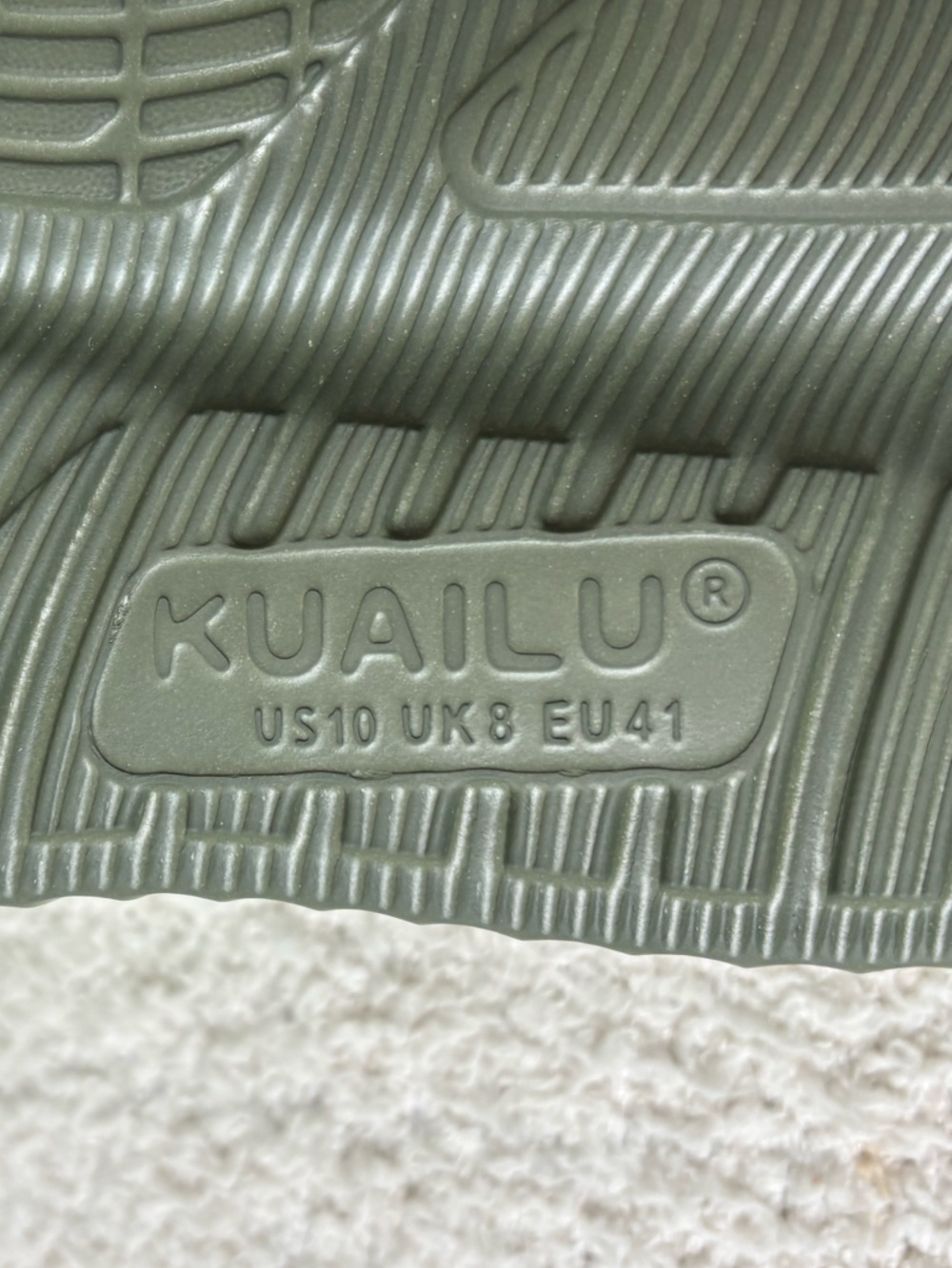 Kuailu Sandals Womens 10 Green Lightweight Recovery Platform Comfort Slides - Picture 10 of 11